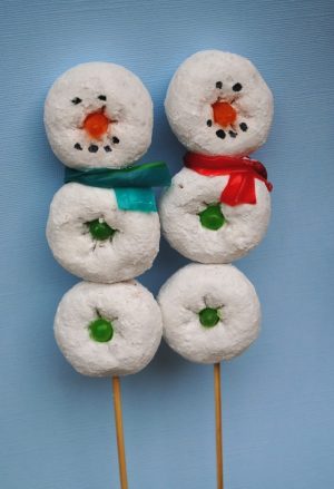 Snowman donuts