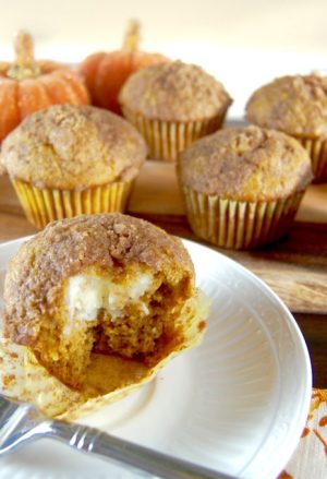 Pumpkin Cream Cheese Muffins