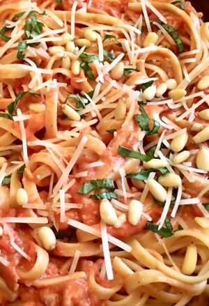 Creamy Tomato Pasta with Prosciutto